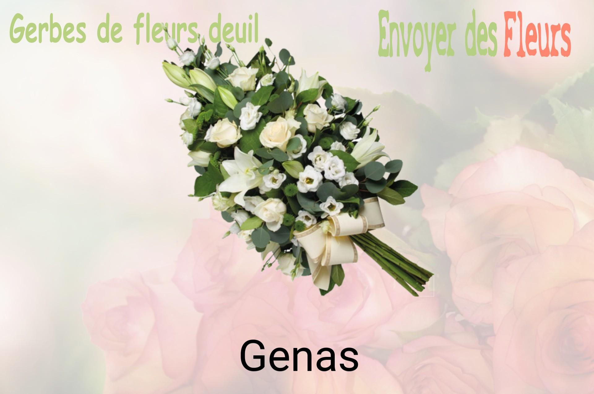 Gerbe de fleurs de deuil livrée à Genas